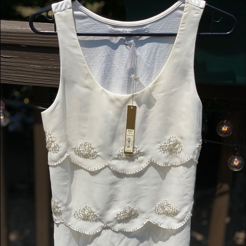 Women’s cami top with beading new small
